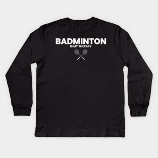 badminton Kids Long Sleeve T-Shirt